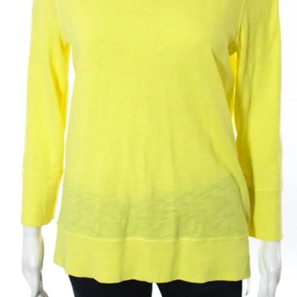 J. Crew Bright Yellow LS Cotton Shirt Sz. Small